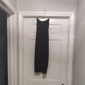 Old Navy Black Halter Sheath Midi Dress